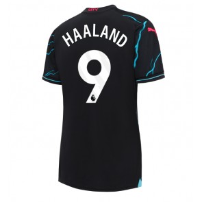 Manchester City Erling Haaland #9 kläder Kvinnor 2023-24 Tredje Tröja Kortärmad